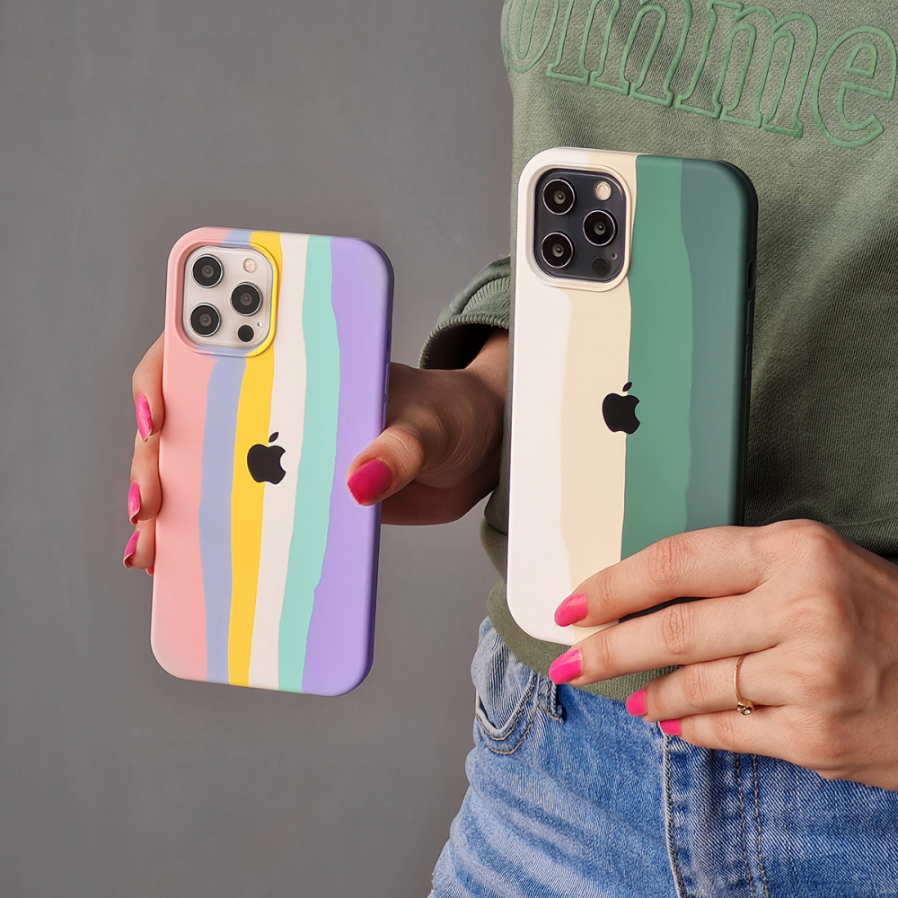 Rainbow Silicone Case iPhone X/Xs - фото 4