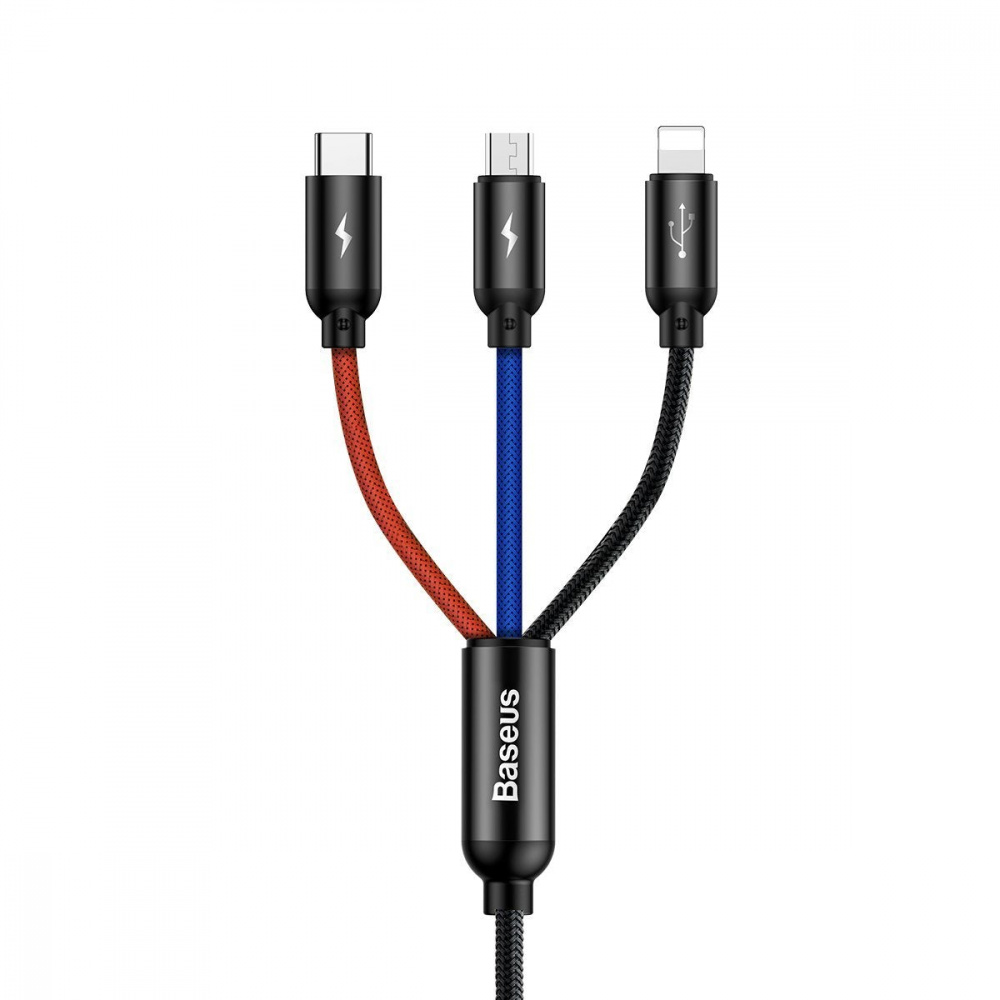 Cable Baseus Three Primary Colors 3-in-1 5A (1.2m)