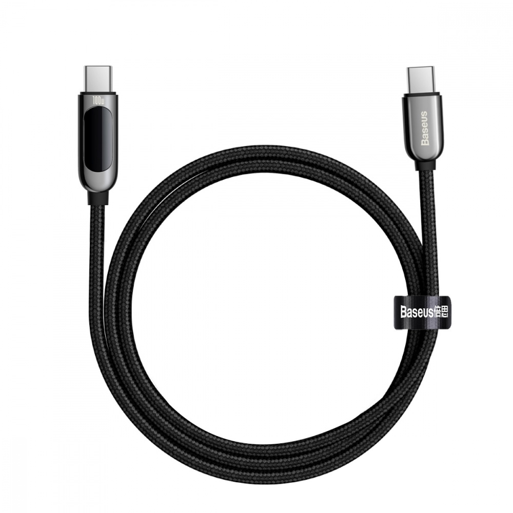 Cable Baseus Display Fast Charging Type-C to Type-C 100W (1m) - фото 4