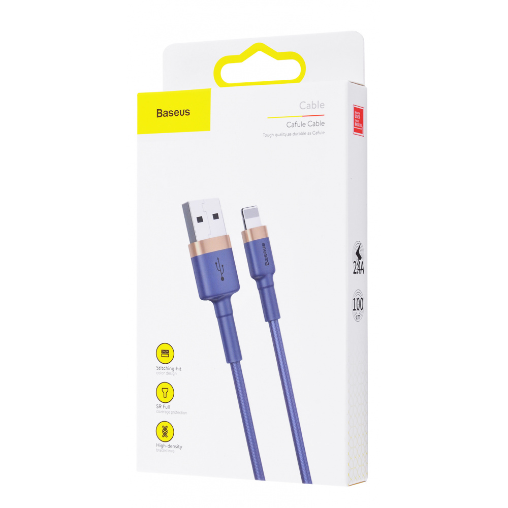 Cable Baseus Cafule Lightning 2.4A (1m) - фото 1