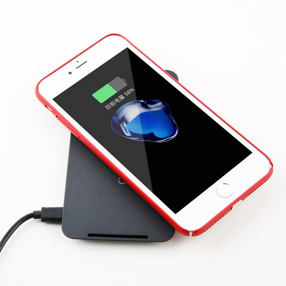 Wireless charging adapter Baseus Microfiber Receiver (For iPhone) - фото 6