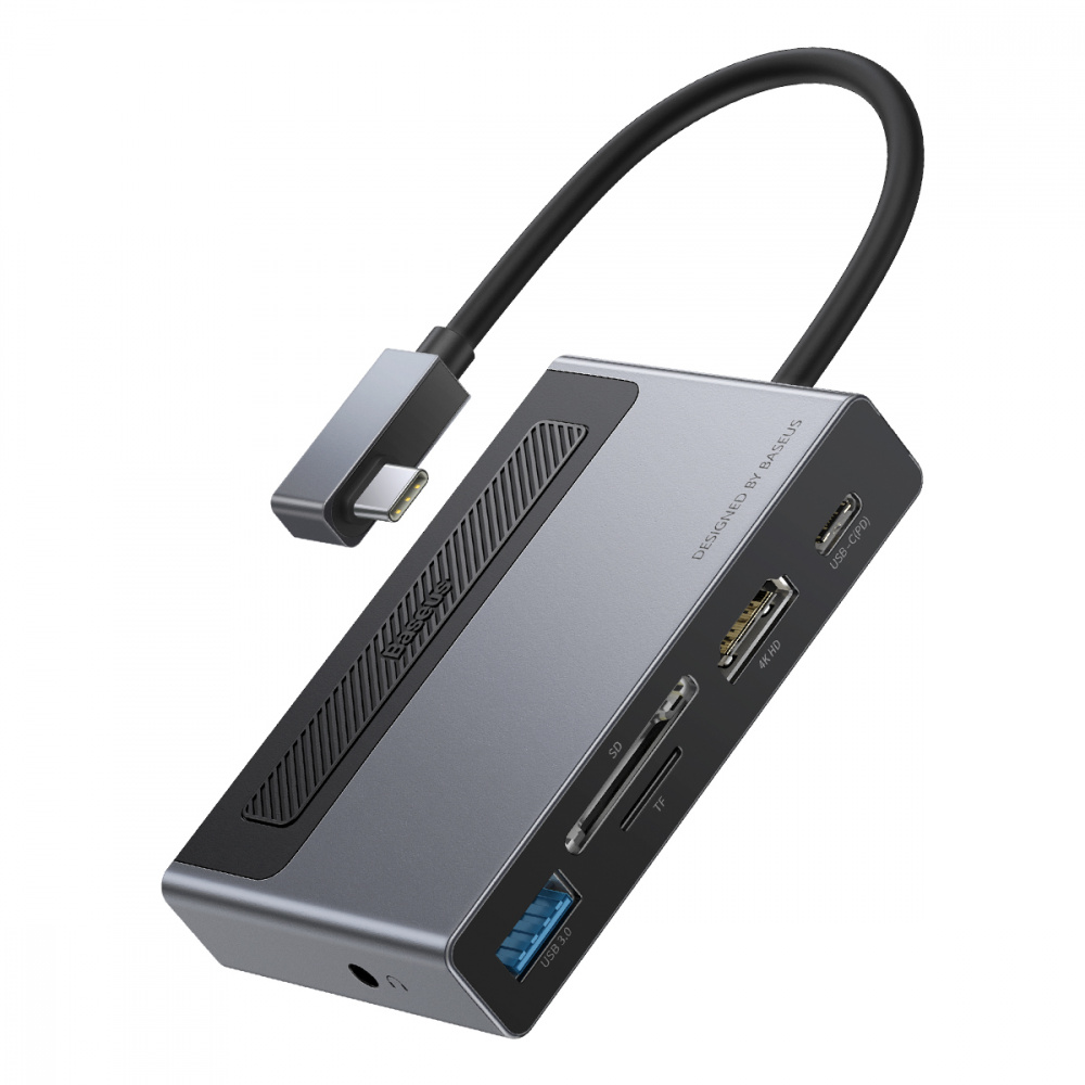 USB-Hub Baseus Magic Multifunctional Type-C with a Retractable Clip Standard Edition - фото 1