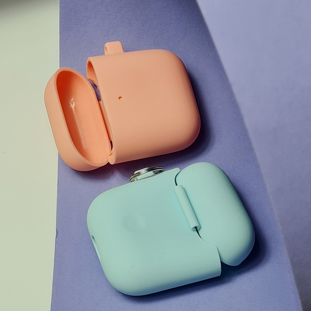 Silicone Case Slim with Carbine for AirPods 2 - фото 17