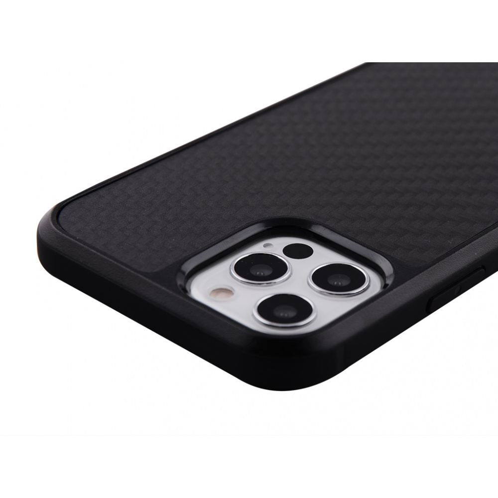 Carbon Leather Case iPhone 12 Pro Max - фото 1