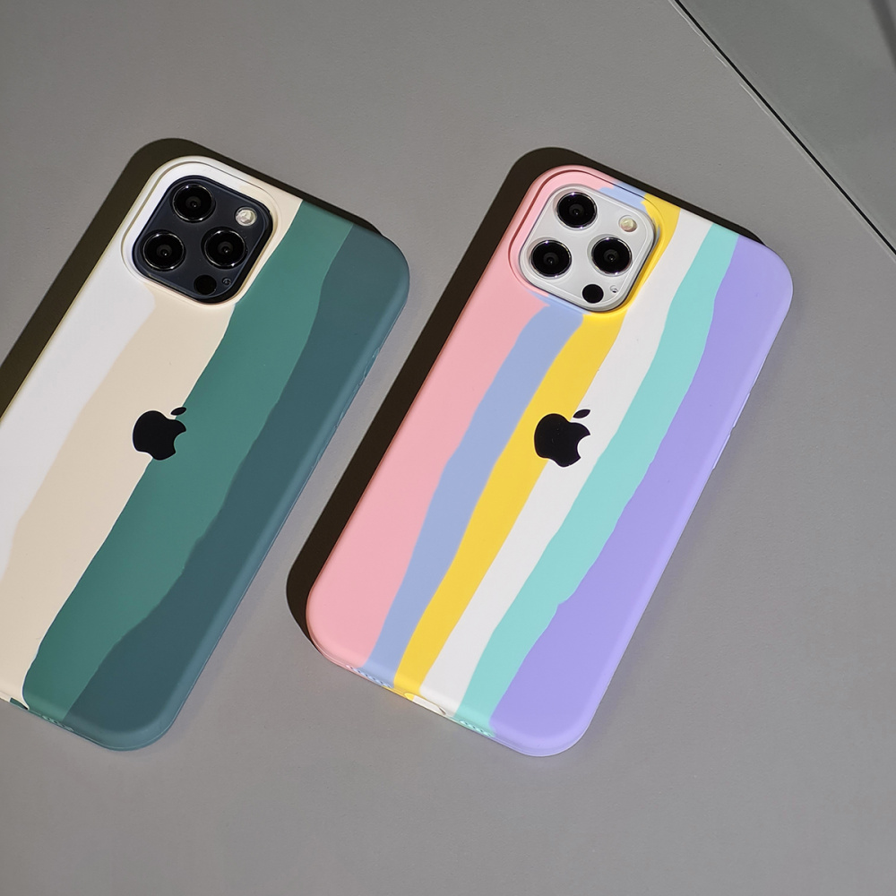 Rainbow Silicone Case iPhone 12/12 Pro - фото 6