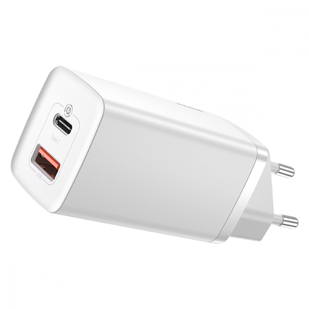 Wall Charger Baseus GaN2 Lite Quick Charger 65W (1 Type-C + 1 USB) - фото 5