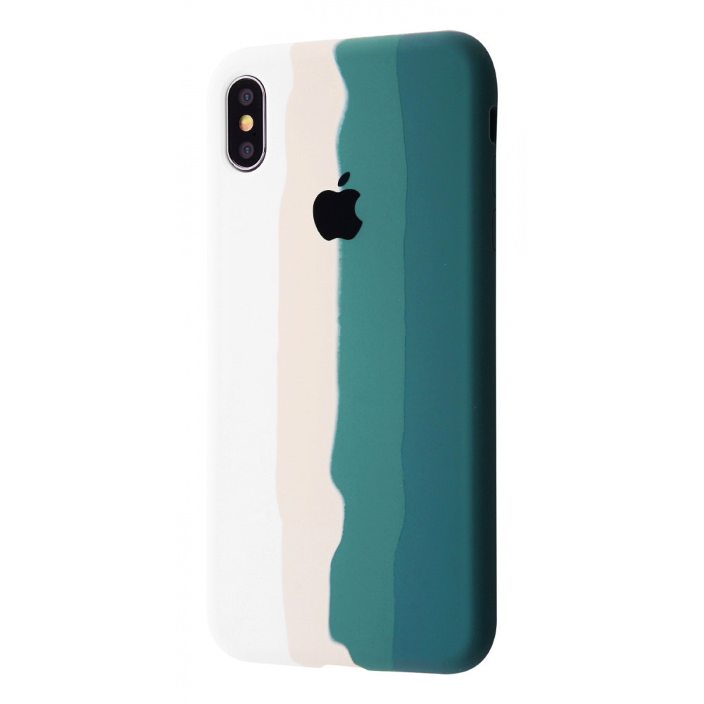 Rainbow Silicone Case iPhone Xs Max - фото 3