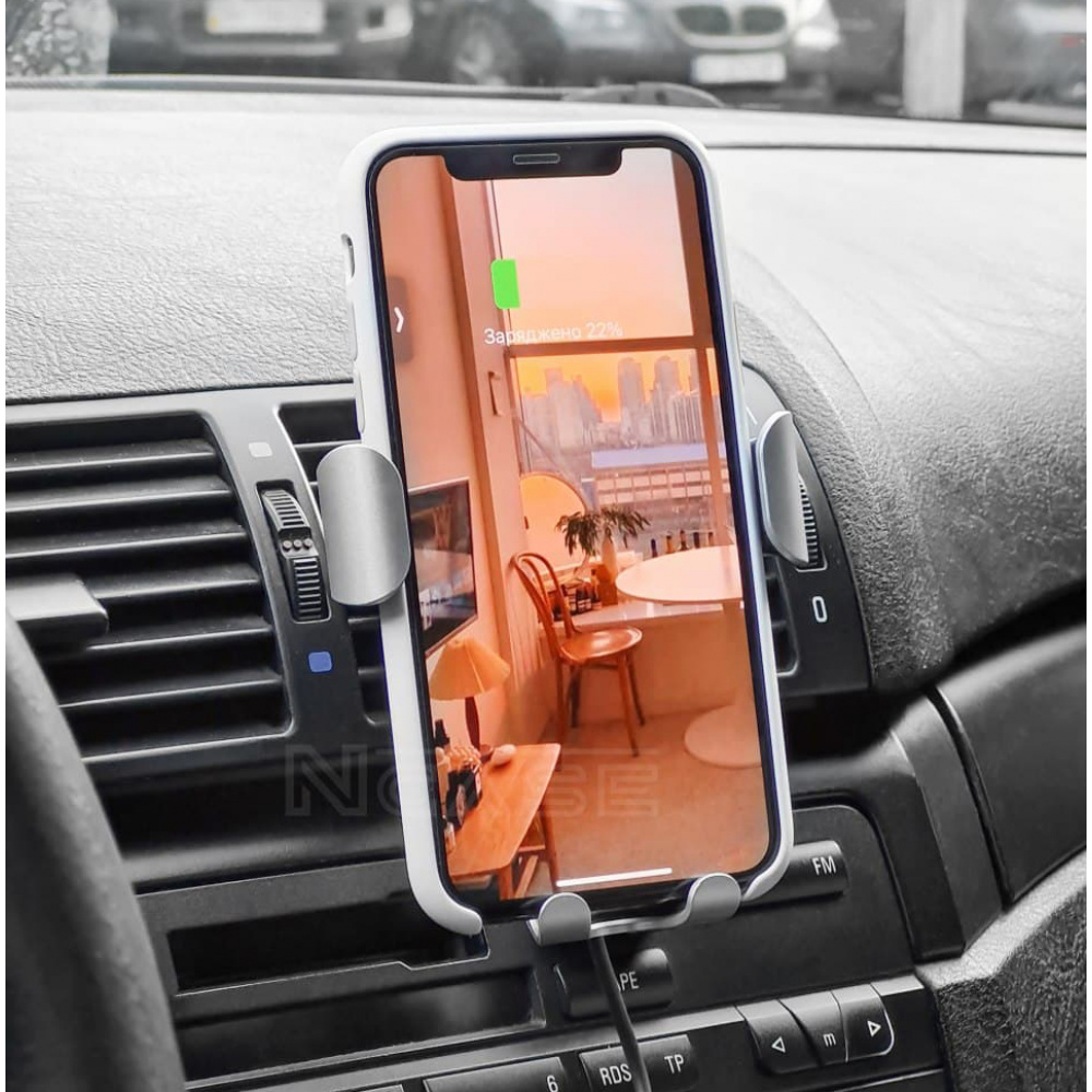 Wireless Charging Car Holder Baseus Gravity Car Mount (Air Outlet Version) 1.67A 10W - фото 5