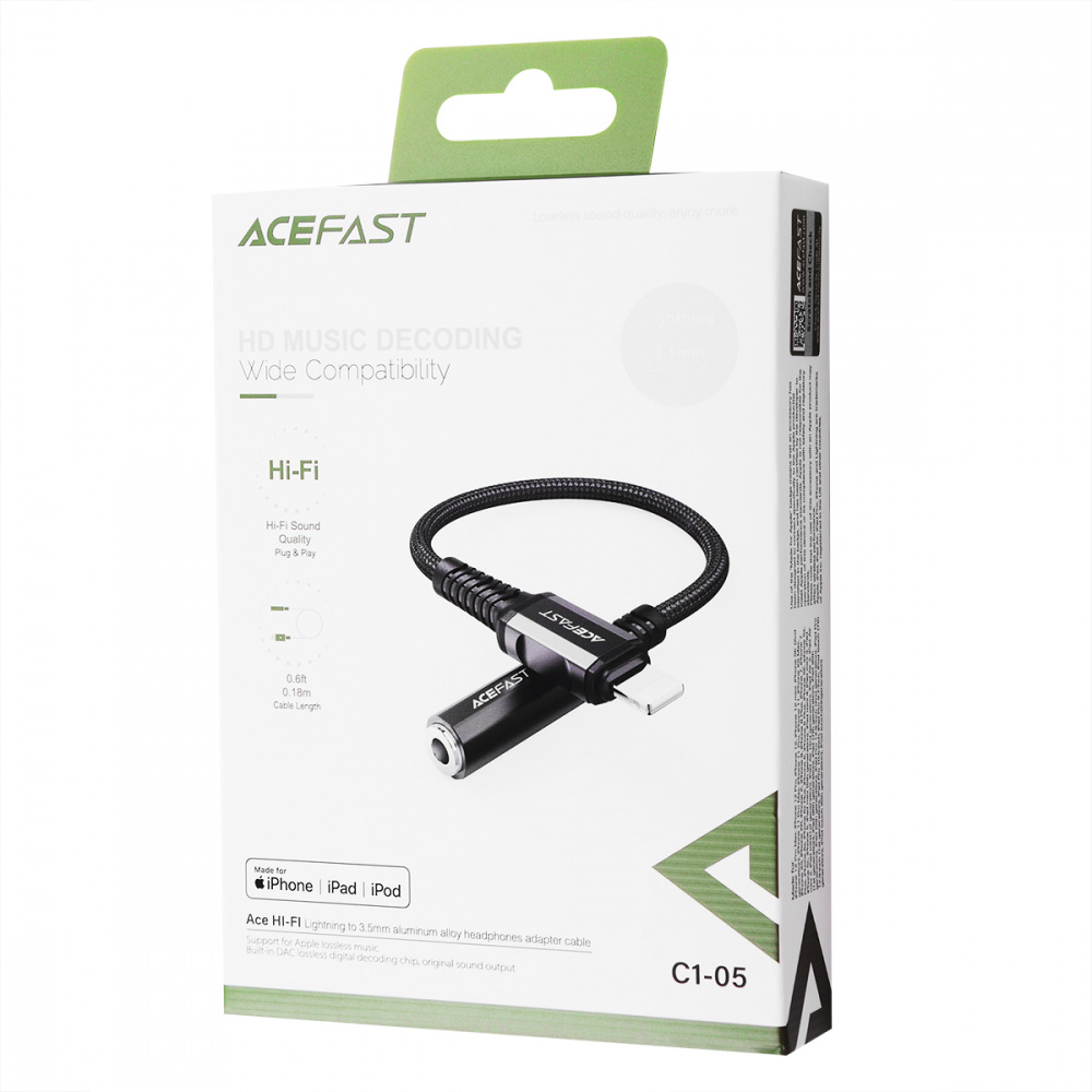 Adapter Acefast C1-05 Lightning to 3.5mm - фото 1