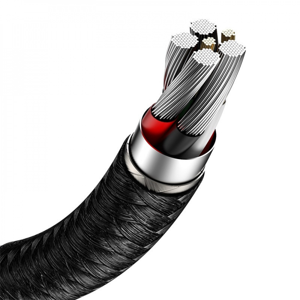 Cable Baseus Cafule Metal Data Type-C 66W (1m) - фото 4