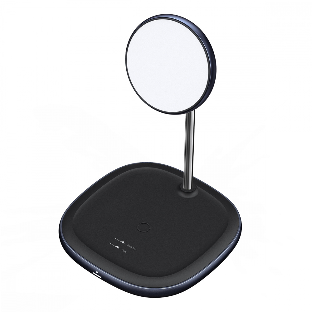 Wireless charger Baseus Swan 2in1 Magnetic 20W with Power Adapter + Cable Type-C 3A - фото 3