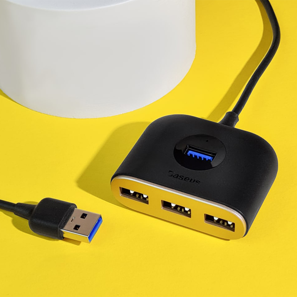 USB-Hub Baseus Square Round USB to USB 3.0 + 3USB 2.0 (1m) - фото 9