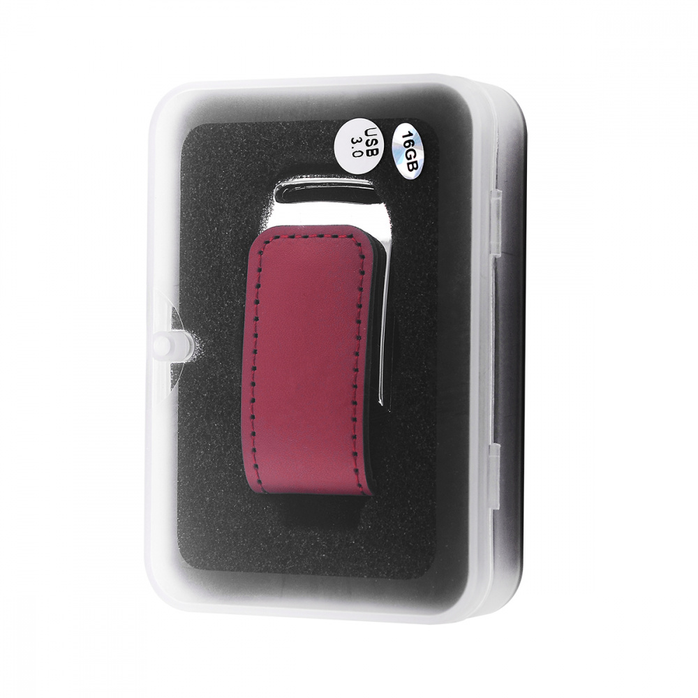 USB Flash Drive Leather Type Short Style 32GB (USB 3.0) - фото 1
