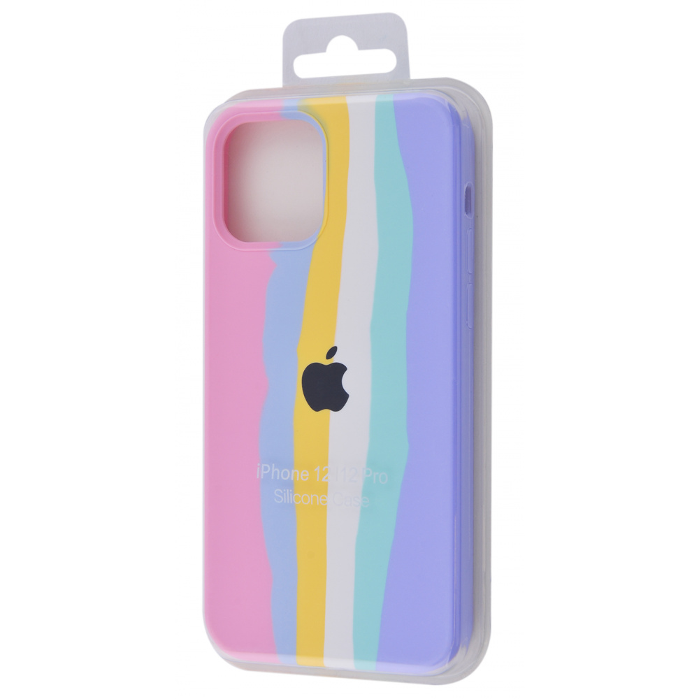 Rainbow Silicone Case iPhone 12/12 Pro - фото 1