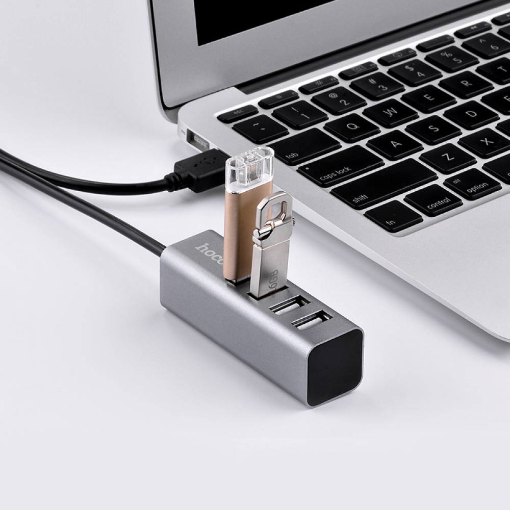 USB-Hub Hoco HB1 (USB to USB2.0*4) - фото 4