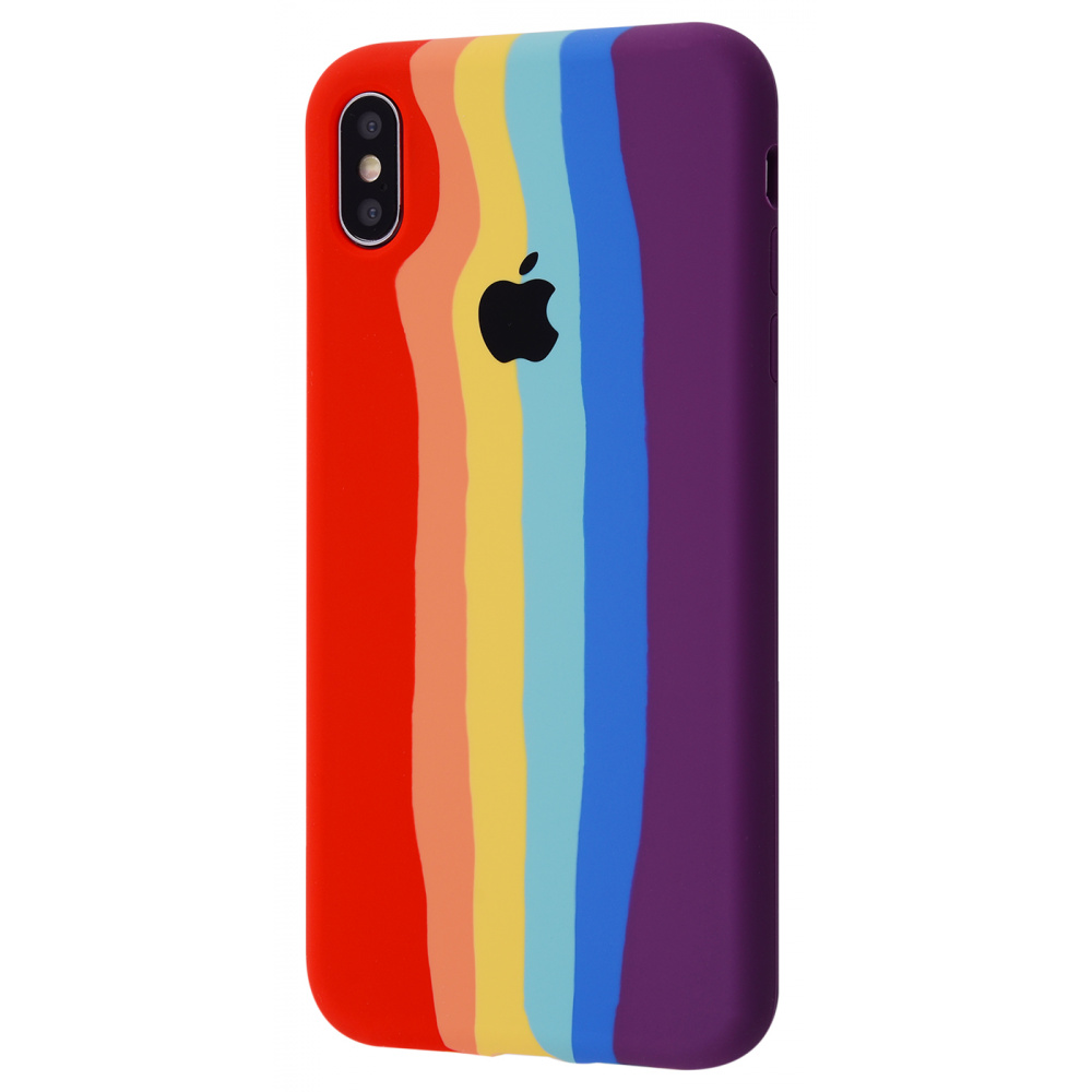 Rainbow Silicone Case iPhone Xs Max - фото 6