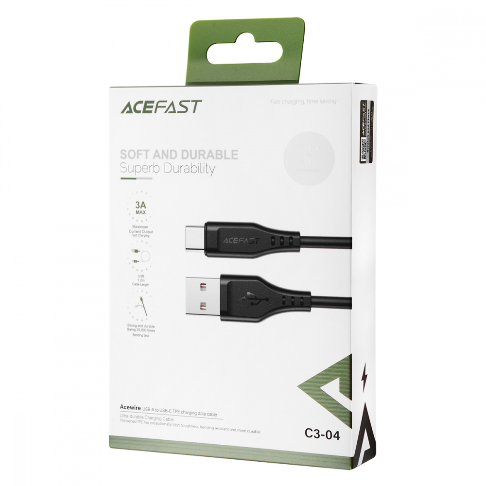 Cable Acefast C3-04 Type-C 3.0A (1.2m)