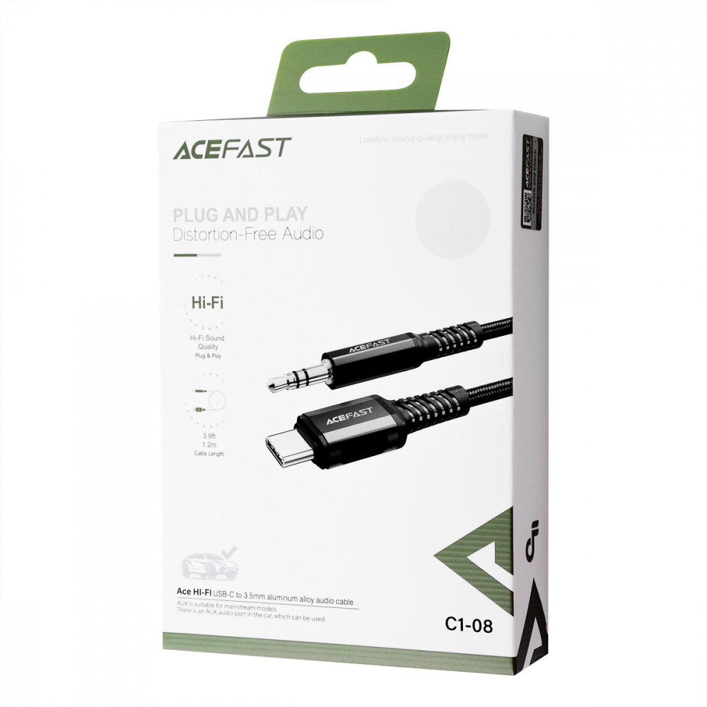 Cable AUX Acefast C1-08 Type-C to 3.5mm - фото 1