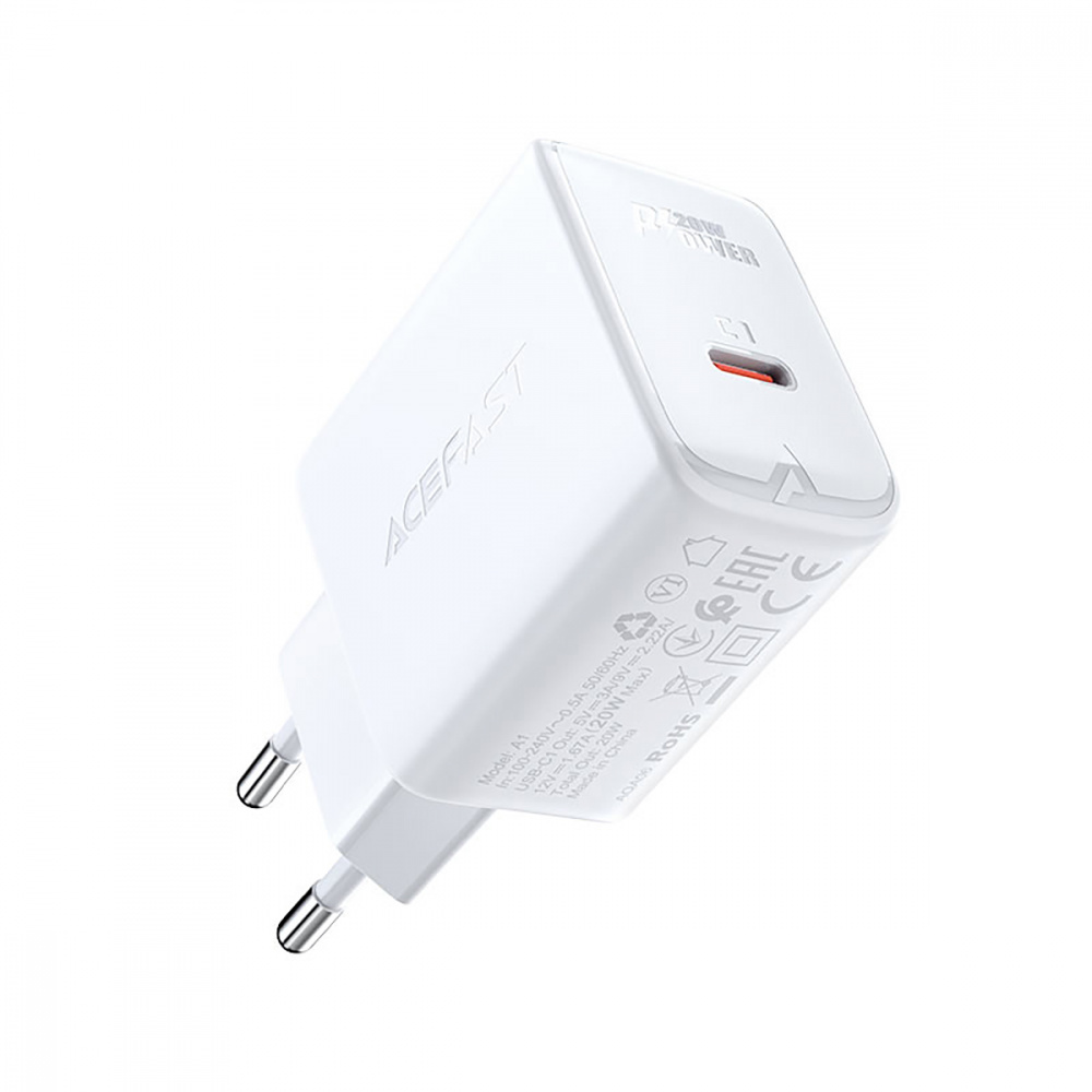 Wall Charger Acefast A1 PD 20W (1 Type-C) - фото 2