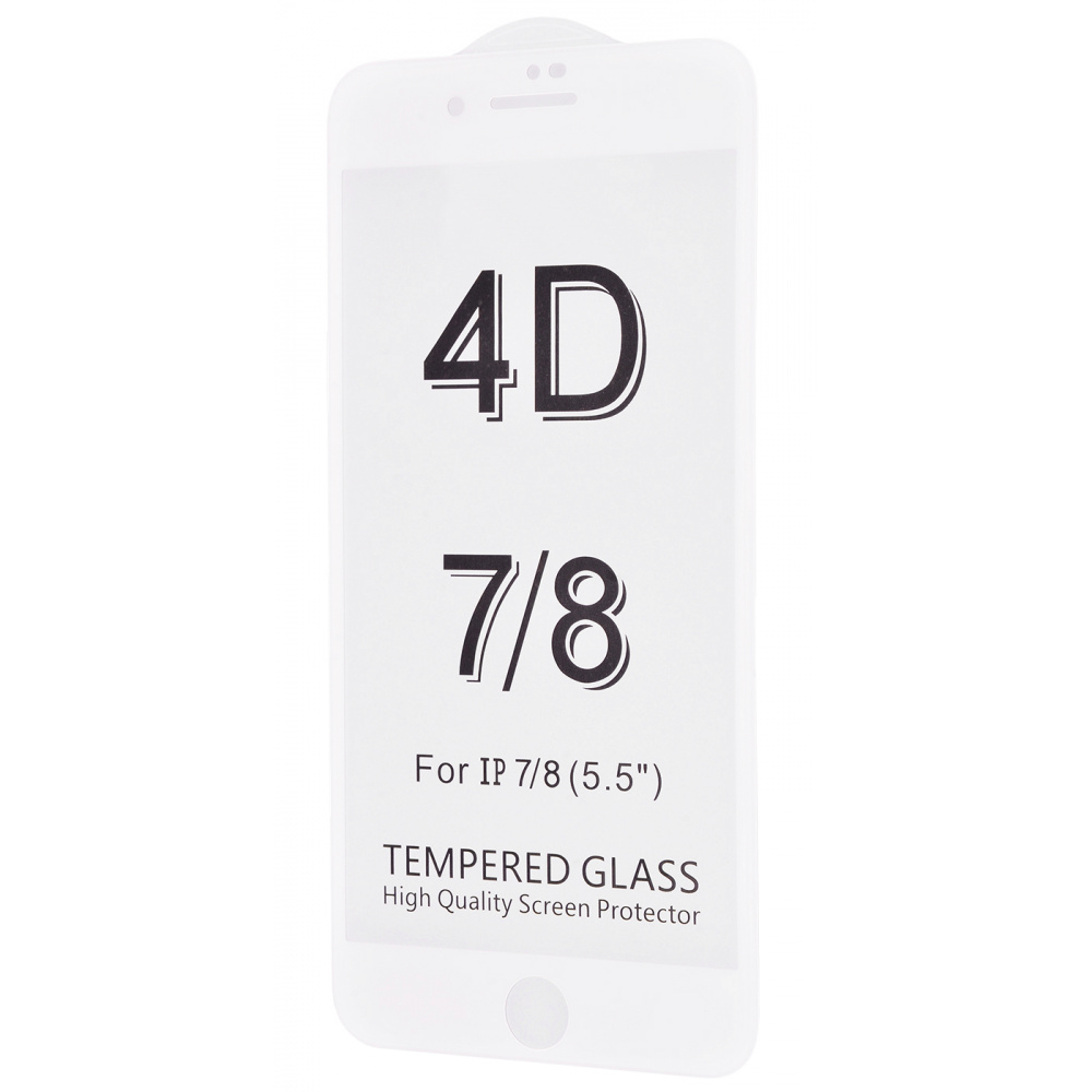 Protective glass FULL SCREEN 4D 360 iPhone 7 Plus/8 Plus without packaging - фото 1