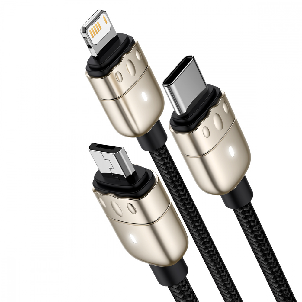 Cable Baseus Year of the Tiger 3-in-1 (Micro USB+Lightning+Type-C) 3.5A (1.2m) - фото 3