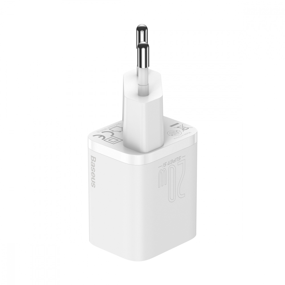 Wall Charger Baseus Super Silicone PD Charger 20W (1Type-C) + With Cable Type-C to Lightning - фото 7