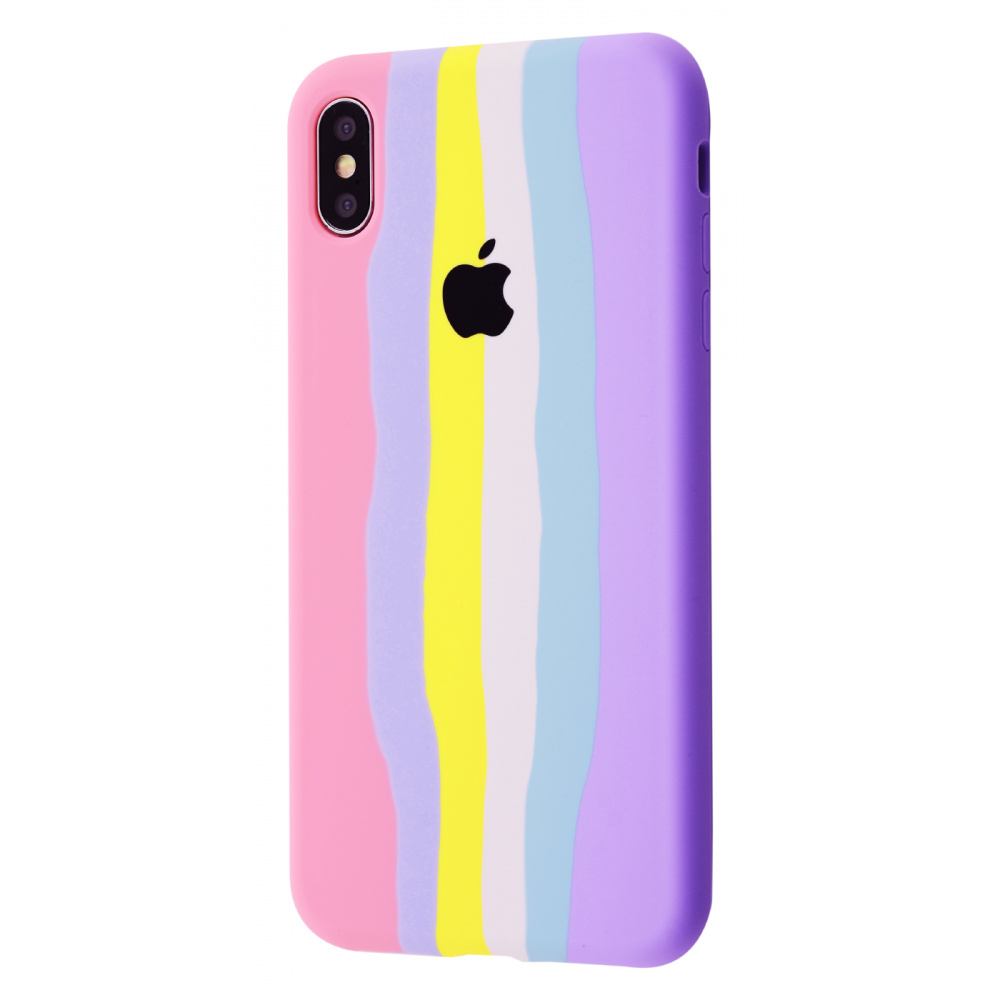 Rainbow Silicone Case iPhone Xs Max - фото 2