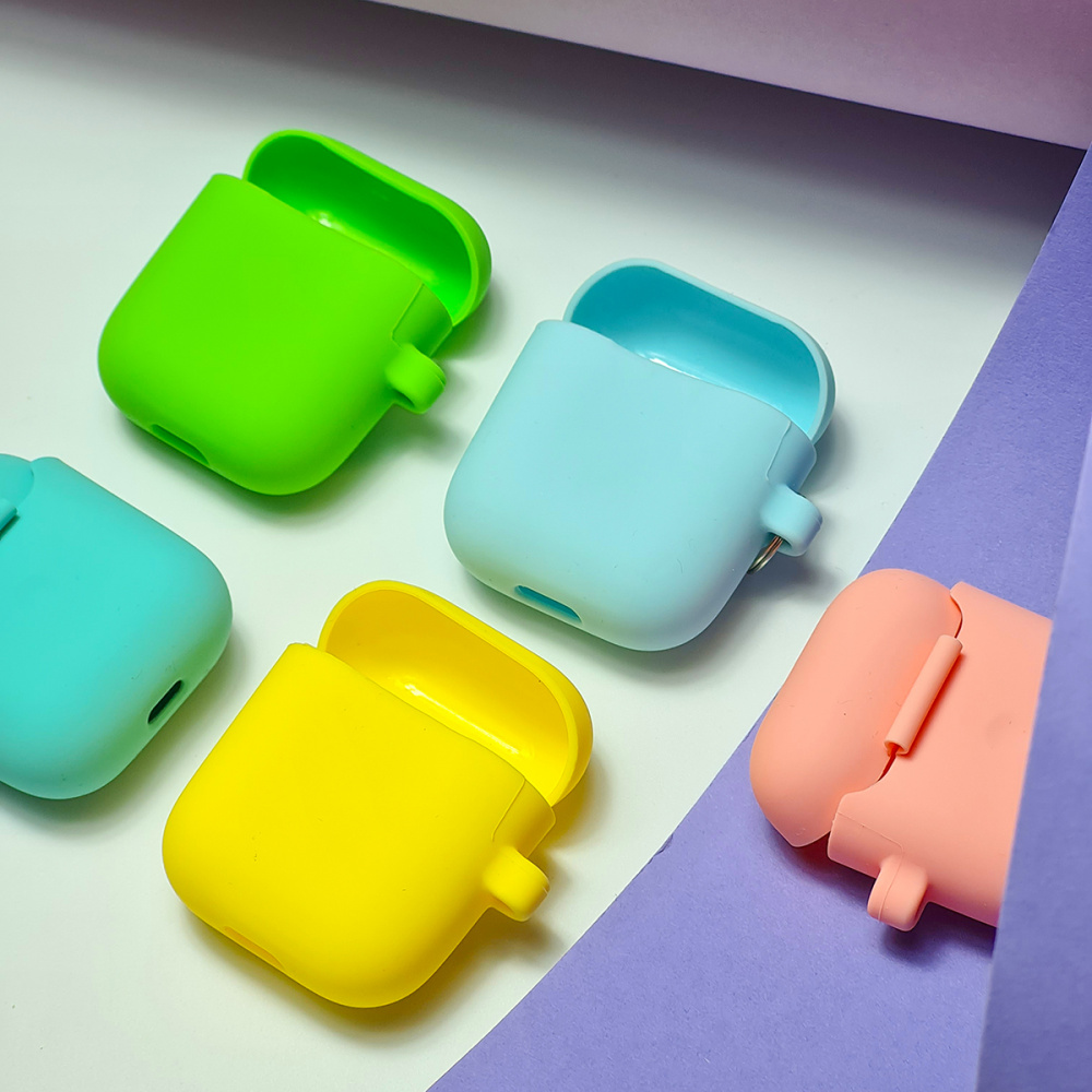 Silicone Case Slim with Carbine for AirPods 2 - фото 18