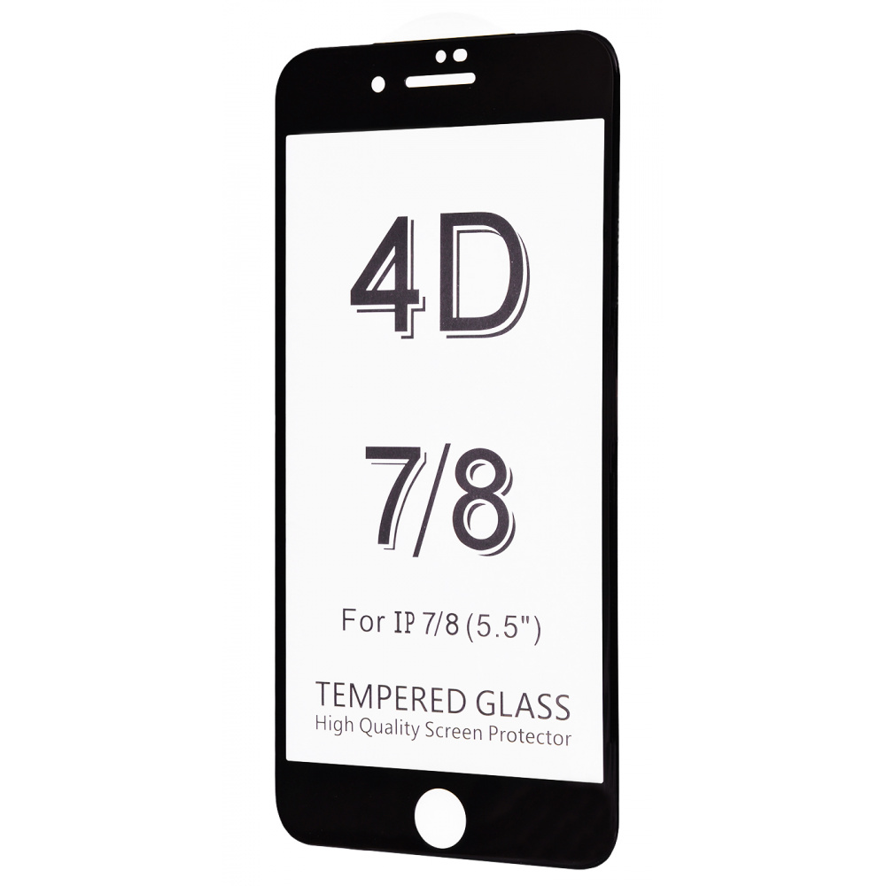 Protective glass FULL SCREEN 4D 360 iPhone 7 Plus/8 Plus without packaging - фото 2