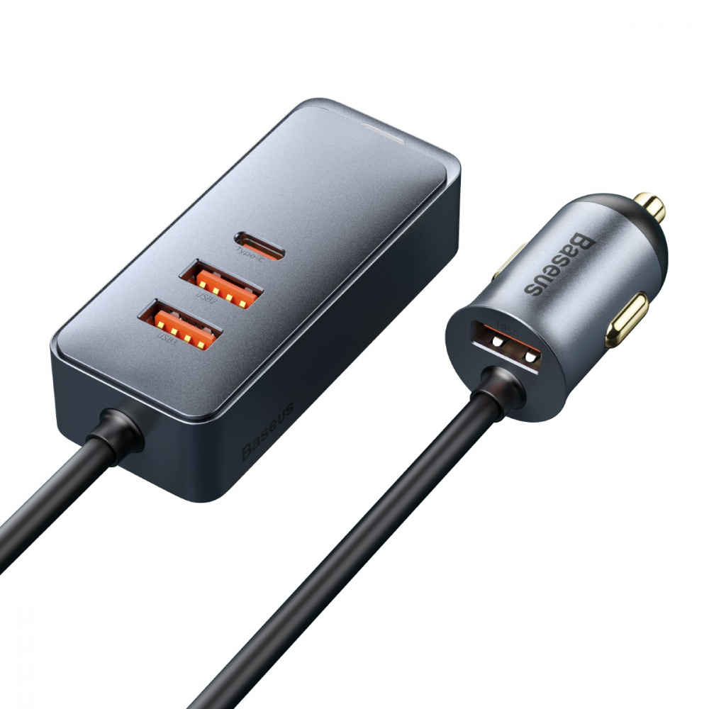 Car Charger Baseus Share Together PPS Multi-Port 3USB + Type-C 120W - фото 1