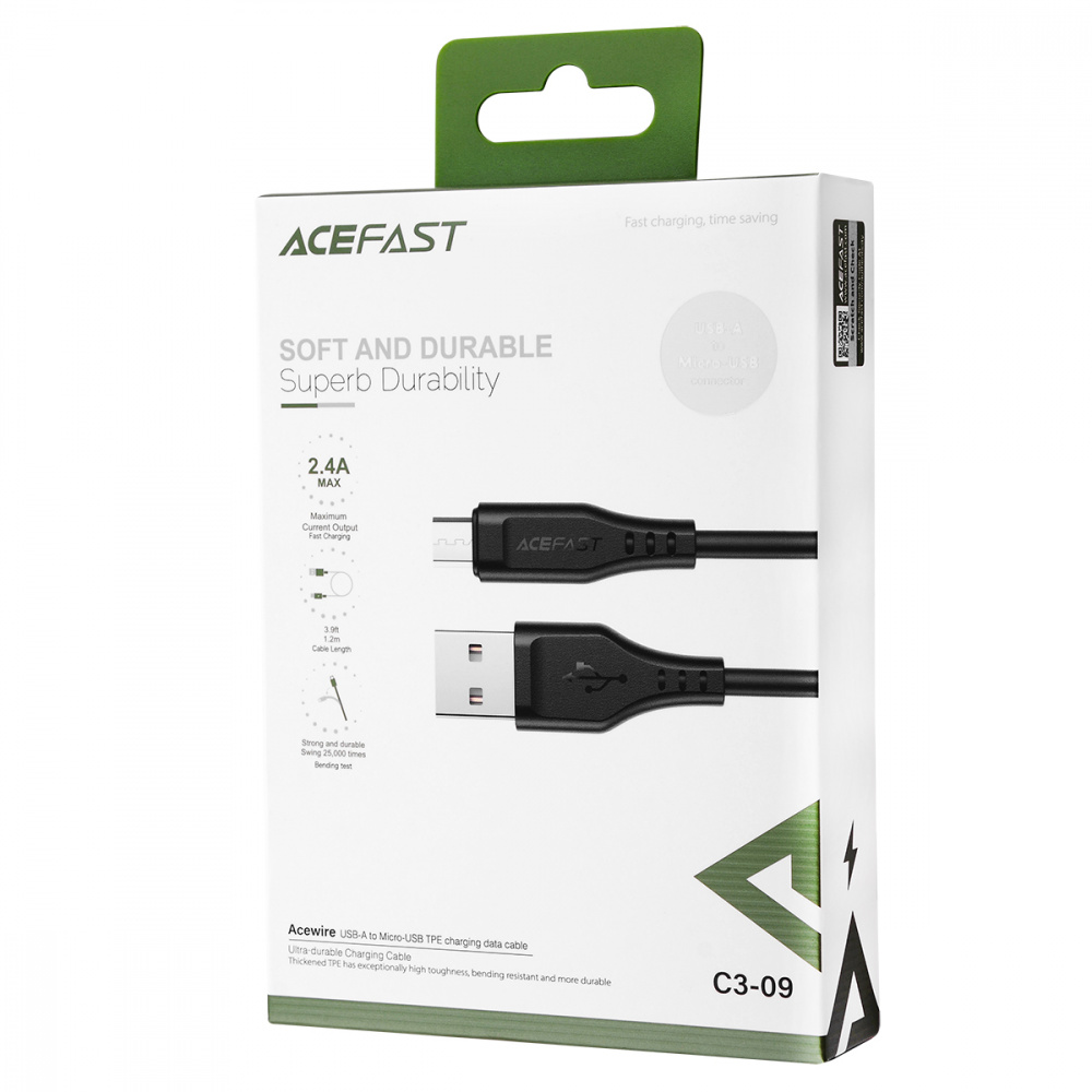 Cable Acefast C3-09 Micro USB 2.4A (1.2m)