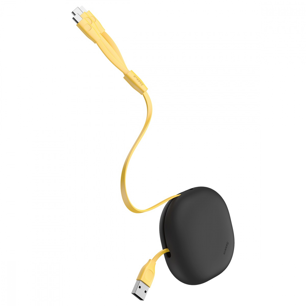 Cable Baseus Lets Go Little Reunion One-Way Stretchable 3-in-1 (Micro USB+Lightning+Type-C) 3A (0.8 - фото 1